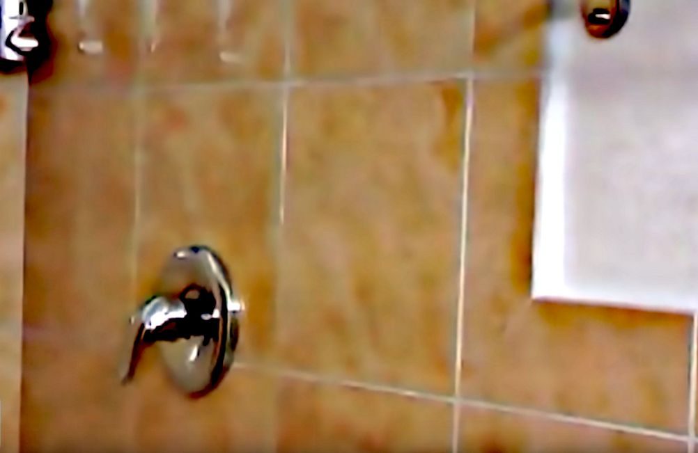 hidden camera in a hotel shower