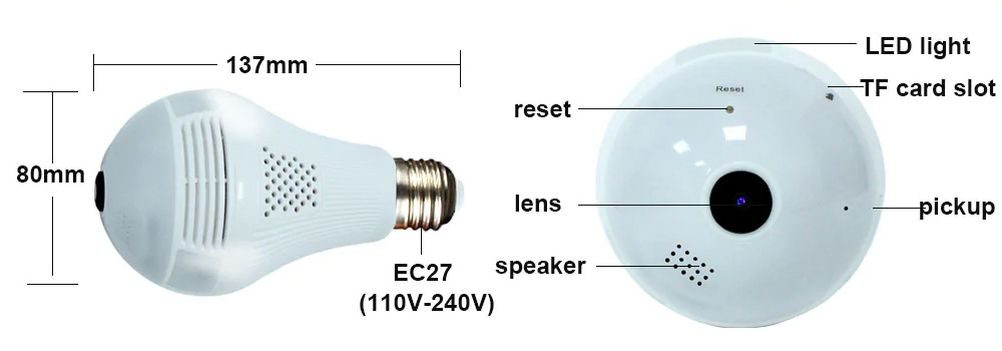 light bulb as hidden camera