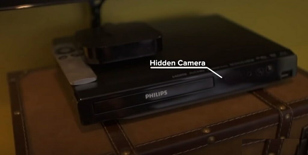 hidden camera on philips dvr box